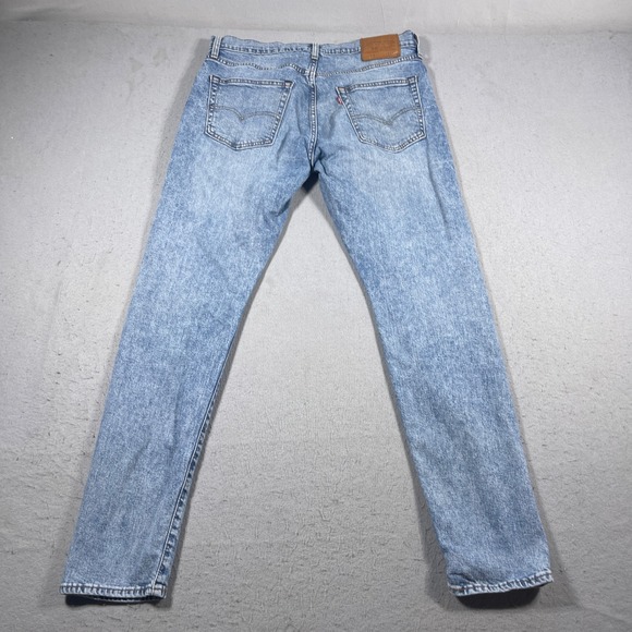 Levi's 512 Slim Taper Jeans Men's Size 32x30 Premium Denim Acid Wash Casual - Picture 13 of 14